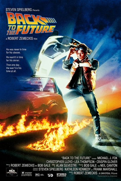 Movie poster for the 1985 science fiction film Back to the Future