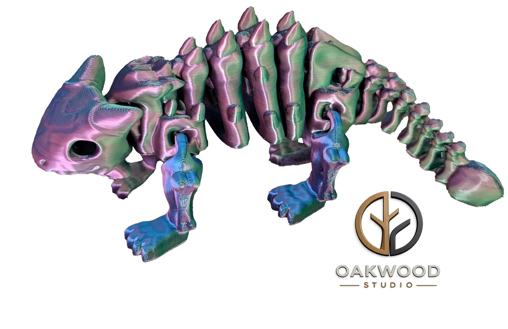Ankylosaurus skeleton figure (Tri-Colour)