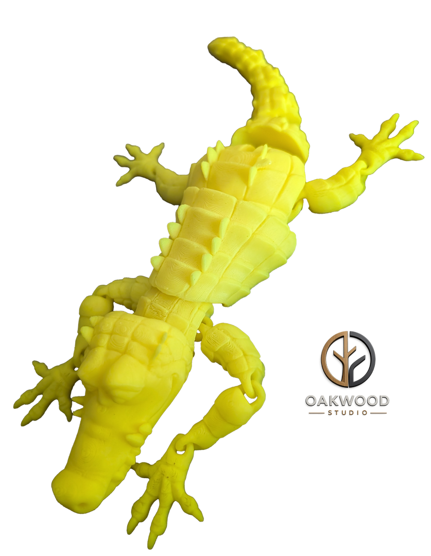 Articulated crocodile (Yellow)