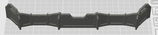 W40k 11th Edition wall bunker wall W-Dip (blank)