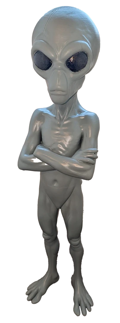 3ft Angry Grey Alien